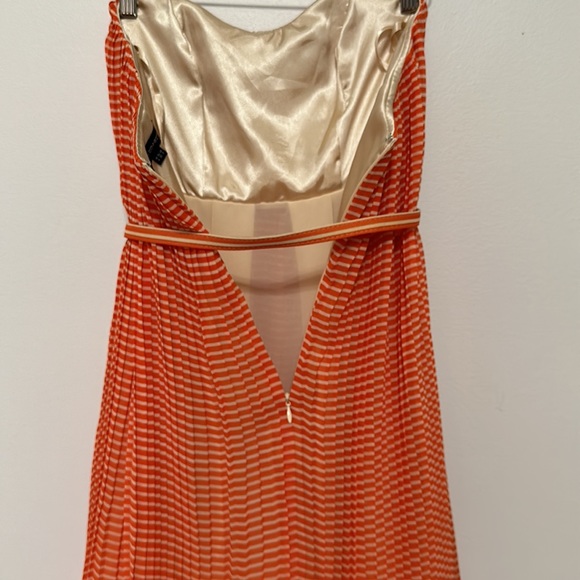 French Connection Strapless Pleated Mini Dress Size 0 - Picture 5 of 7